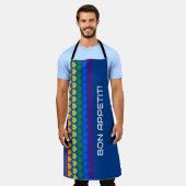Rainbow Hearts - Bon Appetit - Cook's Apron Schort (Gedragen)
