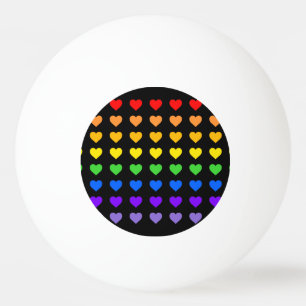 Rainbow Hearts Bottle Open Pingpongballen