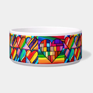 Rainbow Hearts Delight: met liefde gevuld Voerbakje