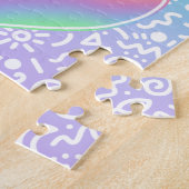 Rainbow Hearts Doodles Jigsaw Puzzle (Côté)