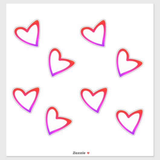 Rainbow Hearts Floating Name Script Autosticker Sticker (Vel)