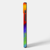 Rainbow Hearts Georgische Peach Design iPhone Case (Achterkant / Links)