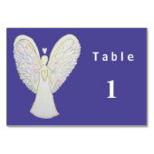 Rainbow Hearts Guardian Angel Carte de table perso (Dos)