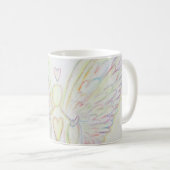 Rainbow Hearts Guardian Angel Coffee Cup ou Mug (Devant droit)