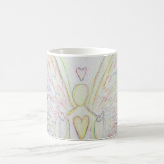 Rainbow Hearts Guardian Angel Coffee Cup ou Mug (Centre)