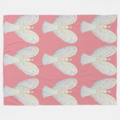 Rainbow Hearts Guardian Angel Fleece Blanket Deken (Voorkant (Horizontaal))