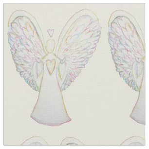 Rainbow Hearts Guardian Art Fabric Materiaal Stof
