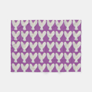 Rainbow Hearts Guardian Art Fleece Blankets Deken