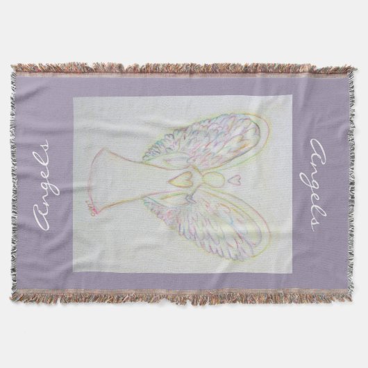 Rainbow Hearts Guardian Custom Throw Blanket Deken (Voorkant)
