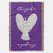 Rainbow Hearts Guardian Custom Throw Blanket Deken (Voorkant Verticaal)