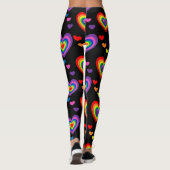 Rainbow hearts leggings (Achterkant)
