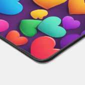 Rainbow Hearts Monogram Bureaumat (Hoek)