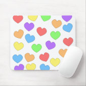 Rainbow Hearts Mousepad 0001 Muismat (Met muis)