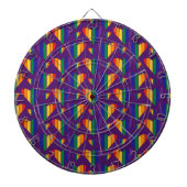 Rainbow Hearts Pattern Dartbord (Voorkant)