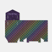 Rainbow Hearts Pattern Favor Box Bedankdoosjes (Uitgevouwen)