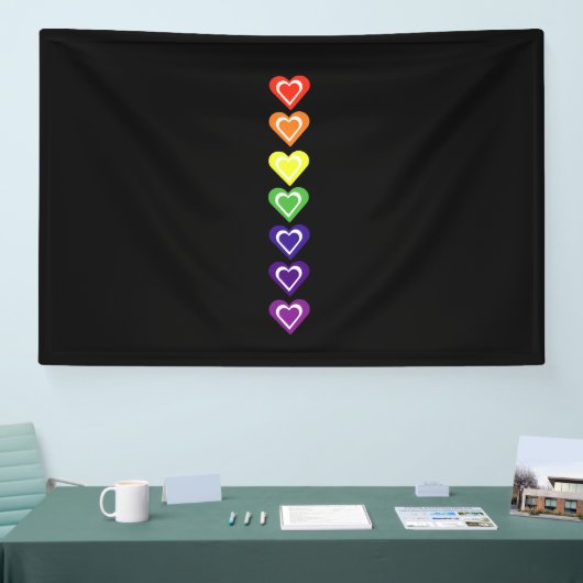 Rainbow hearts spandoek (Beurs)