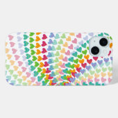 Rainbow Hearts Sprinkles Whimsical Kleurrijke Lief Case-Mate iPhone Case (Achterkant (horizontaal))