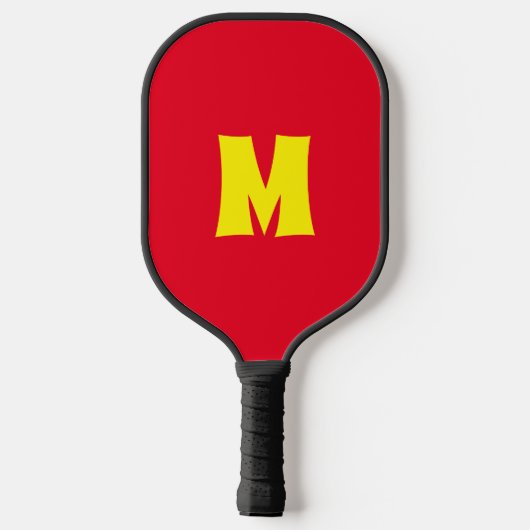 Rainbow Hearts Two Sided Monogram Pickleball Paddle (Achterkant)