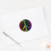 Rainbow Hearts Vredesbord Stickers (Envelop)