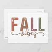 Rainbow Herfst Vibes Briefkaart (Voorkant / Achterkant)