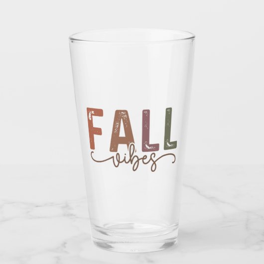 Rainbow Herfst Vibes Glas (Voorkant)