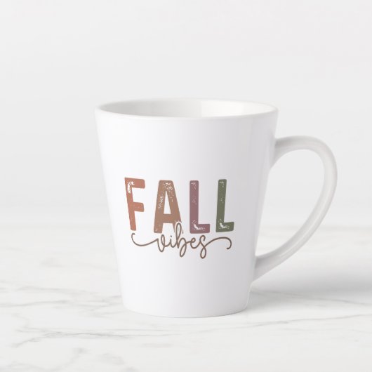 Rainbow Herfst Vibes Latte Mok (Rechts)