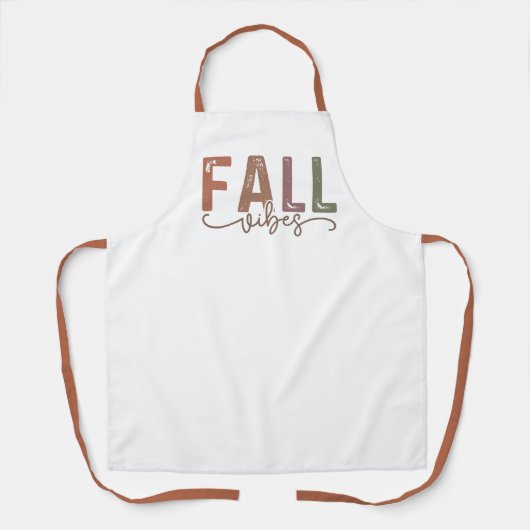 Rainbow Herfst Vibes Schort (Voorkant)