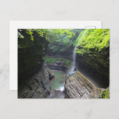Rainbow Herfsten, Watkins Glen State Park, New Yor Briefkaart (Voorkant / Achterkant)