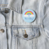Rainbow Het is een Button van het Baby shower van (In situ)