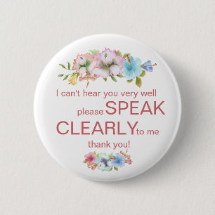 Rainbow hibiscus flower, moeilijk te horen badge d ronde button 5,7 cm