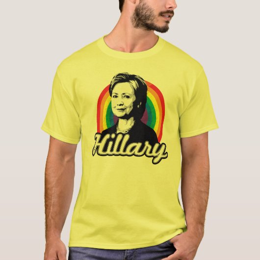 Rainbow Hillary - LGBT-beleid - T-shirt (Voorkant)