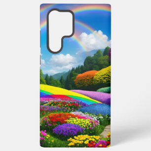 Rainbow Hills and Flowers Two Samsung Galaxy Hoesje