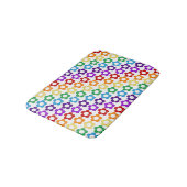 Rainbow hippie-patroon badmat (Gekanteld)