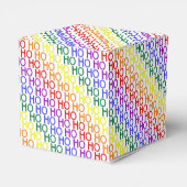 Rainbow Ho Ho Ho Pattern Gift Boxes Bedankdoosjes (Achterkant)