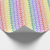 Rainbow Ho Ho Ho Pattern Wrapping Paper Cadeaupapier (Hoek)