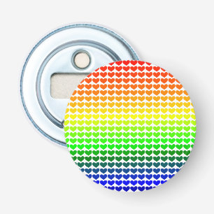 RAINBOW HOARTS BUTTON FLESOPENER