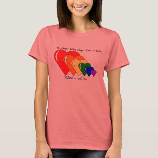 RAINBOW HOARTS T-SHIRT (Voorkant)