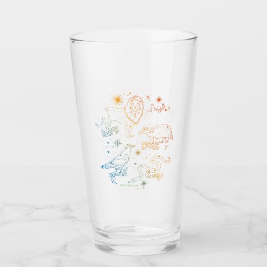 Rainbow HOGWARTS™ Houses Constellations Glas (Voorkant)