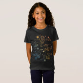 Rainbow HOGWARTS™ Houses Constellations T-shirt (Voorkant volledig)