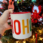 Rainbow HoHoHo Père Noël Mug pour un peu de Noël J