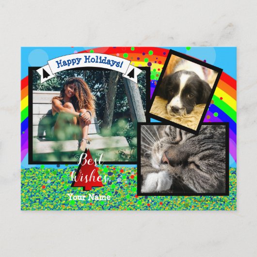 Rainbow Holiday Briefkaart door HAMbWG (Voorkant)