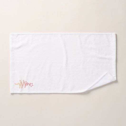 Rainbow Holiday Scribble Tree + Star (Serviette à main)