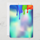 Rainbow Holographic Drip Afstuderen Kaart (Achterkant)