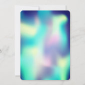 Rainbow Holographic Drip Afstuderen Kaart (Achterkant)