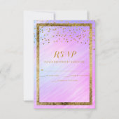 Rainbow Holographique or Confetti RSVP (Devant)