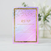 Rainbow Holographique or Confetti RSVP (Debout devant)