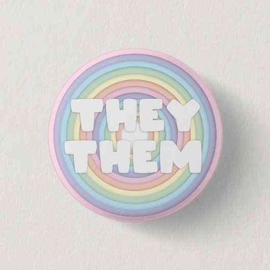 Rainbow-hondjes/Them-fonoons Ronde Button 3,2 Cm (Voorkant)