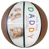 Rainbow 'HOOP VAN JE DADDY' Foto Collage Keepomwil Basketbal (Verticaal)