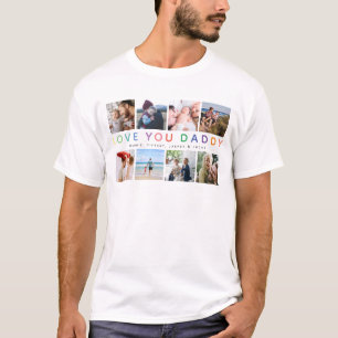 Rainbow 'HOOP VAN JE DADDY' Foto Collage Keepomwil T-shirt