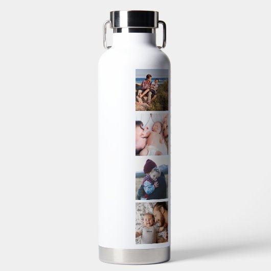 Rainbow 'HOOP VAN JE DADDY' Foto Collage Keepomwil Waterfles (Voorkant)